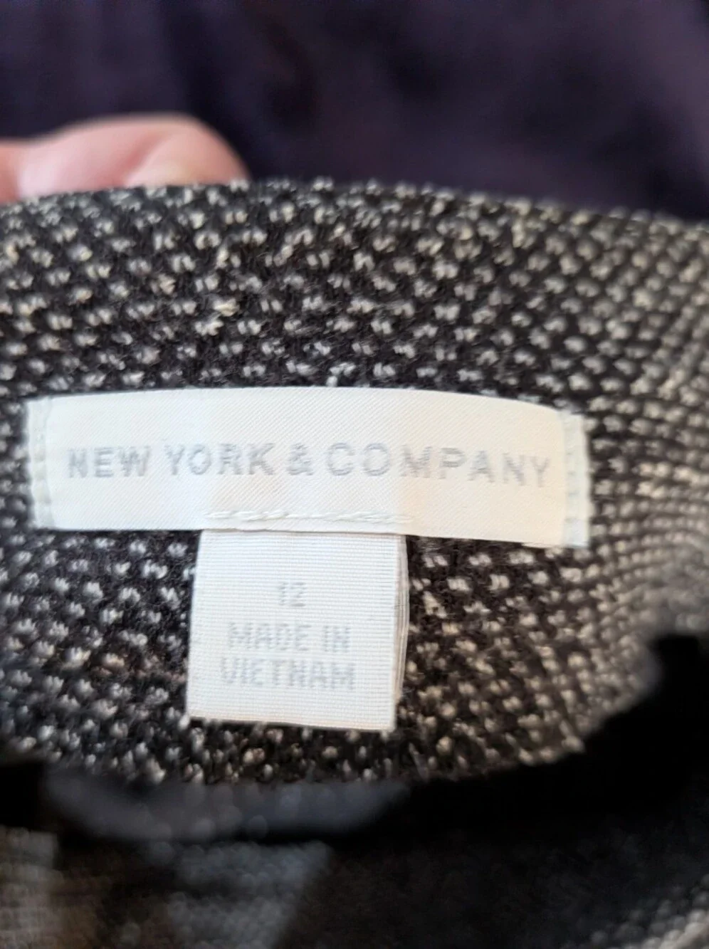 New York & Company Grey Knit Skirt